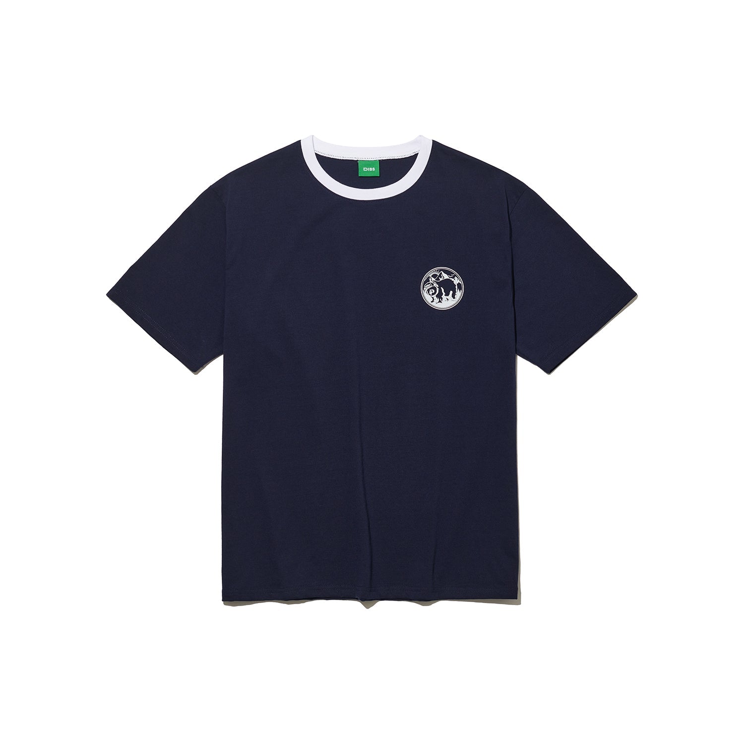 22SS GRAPHIC RINGER T-SHIRT NAVY