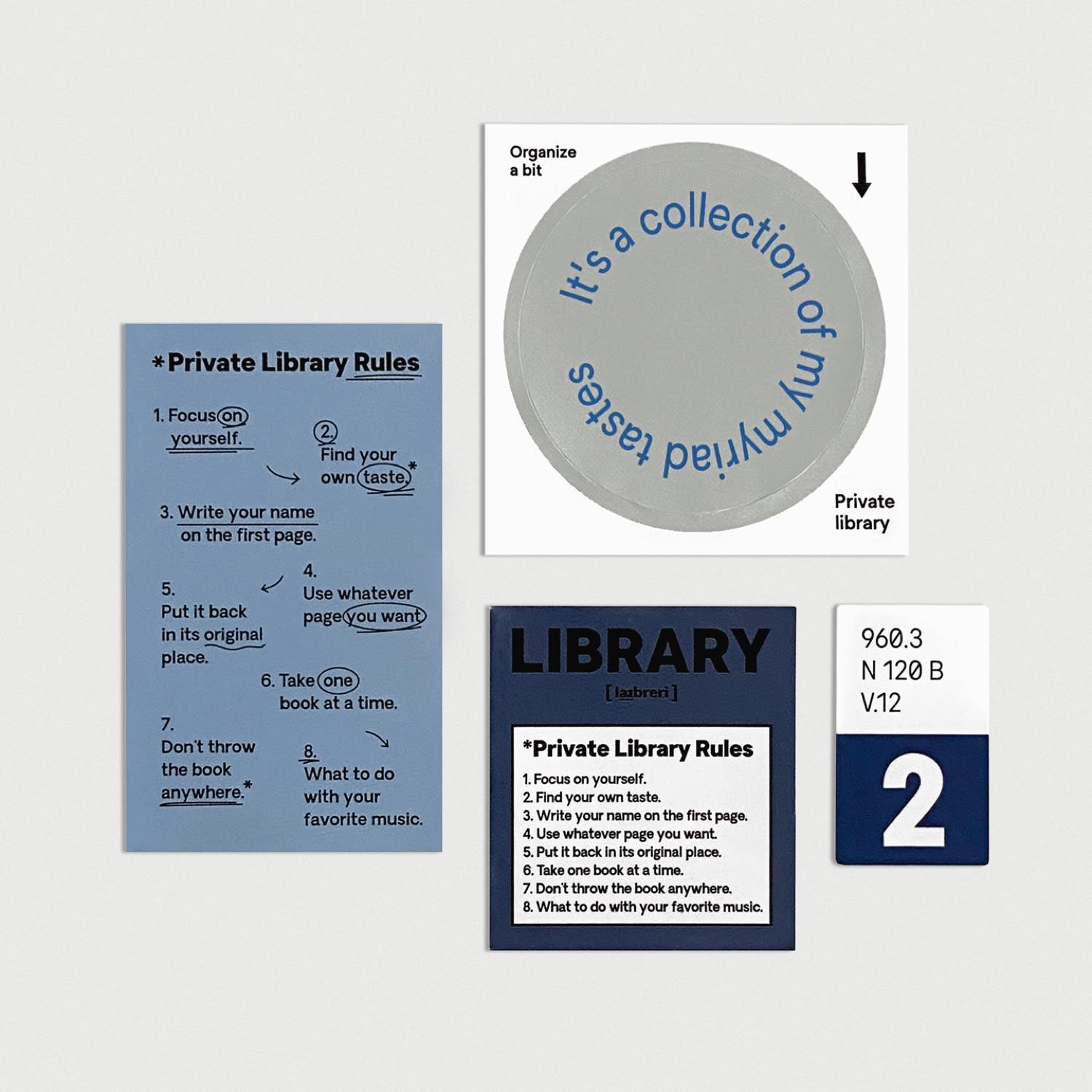 oab library pack / scrap sticker set