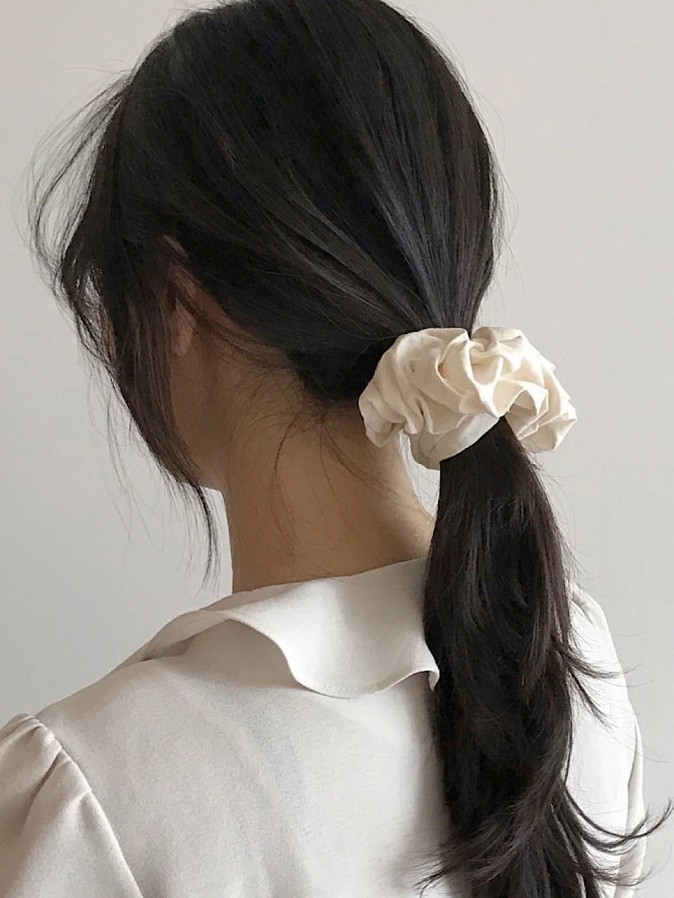 oar Vintage Shirt Scrunchie [White]