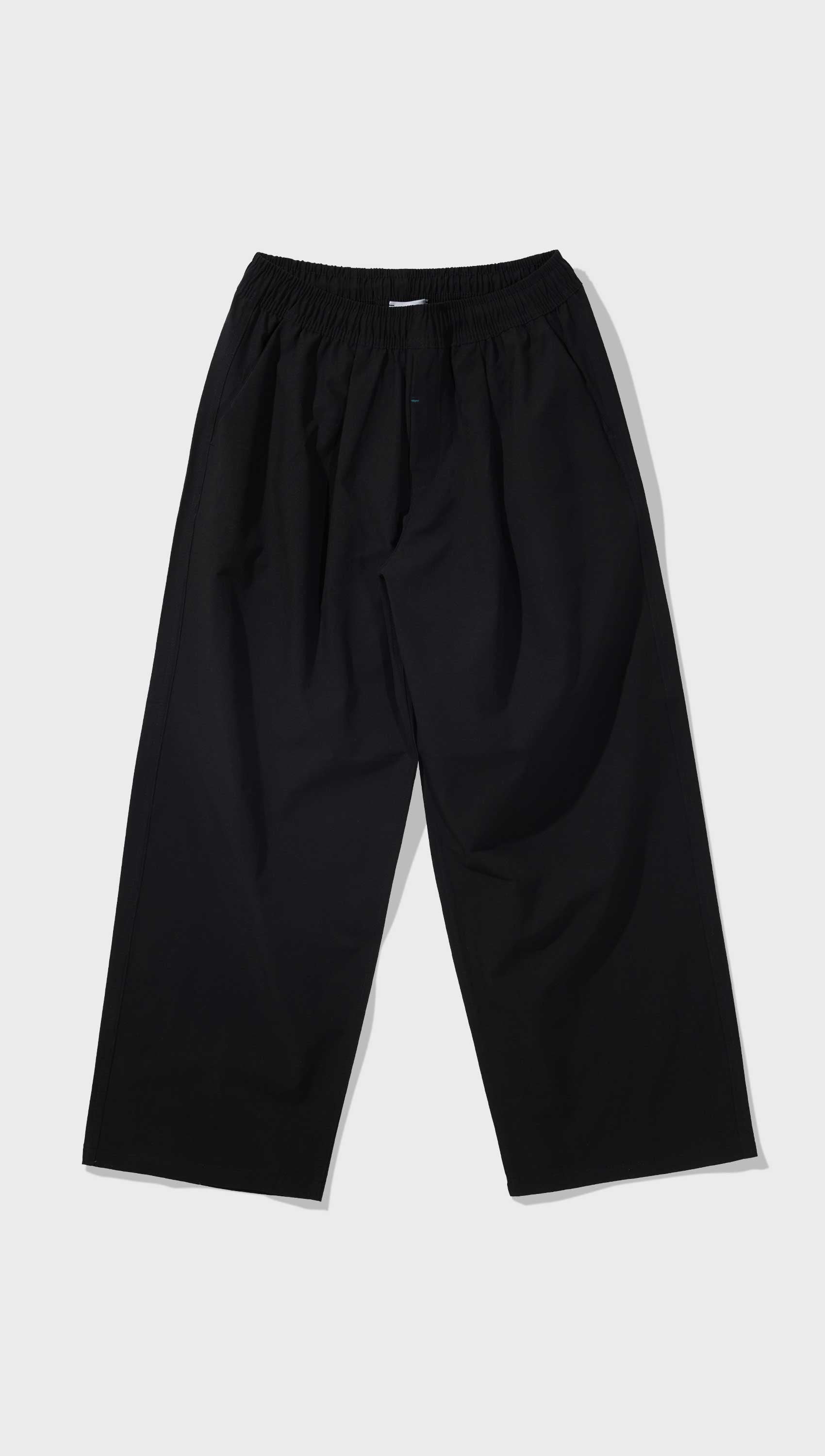 23 High tension wide banding pants (Black)