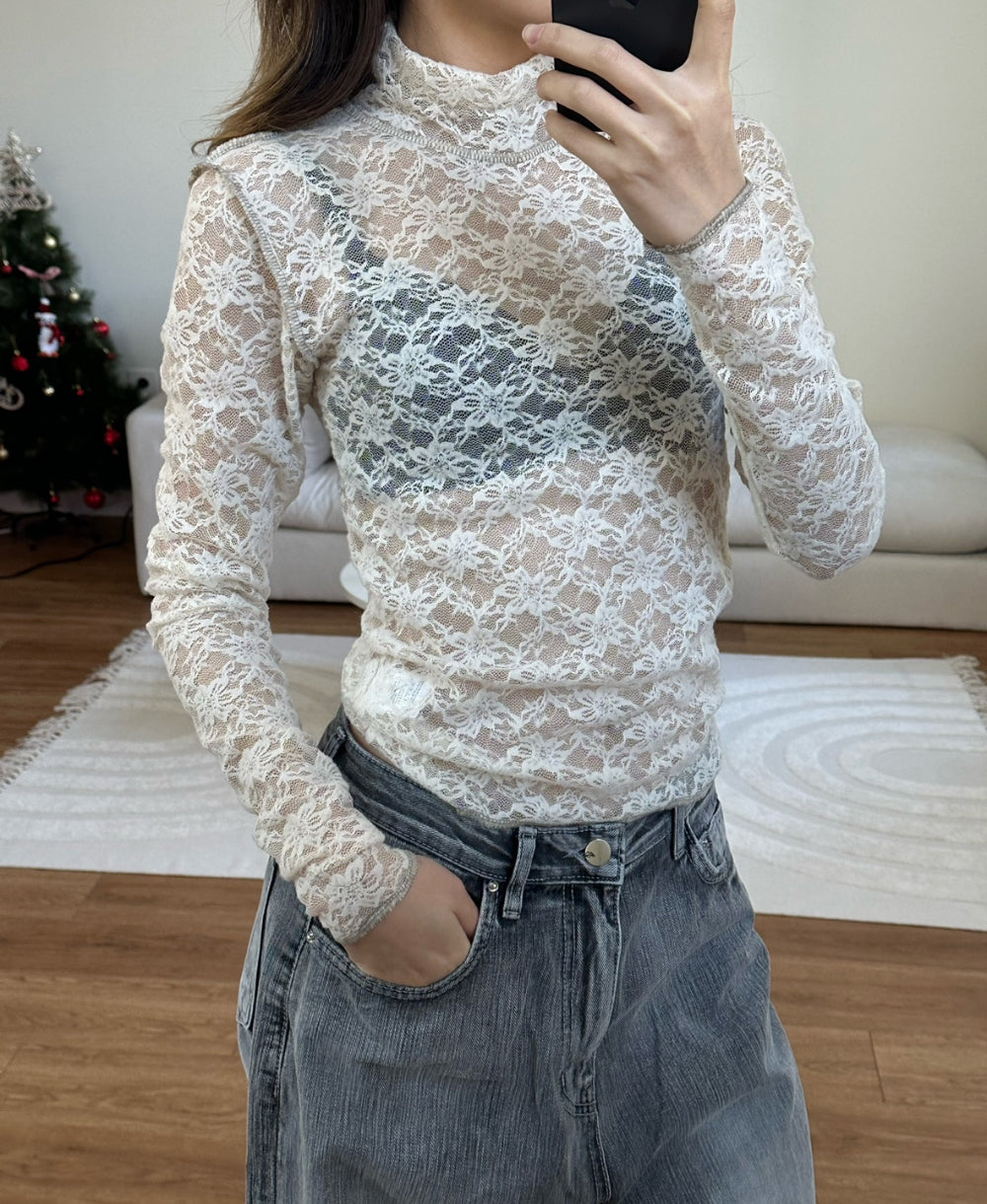 mood lace tee