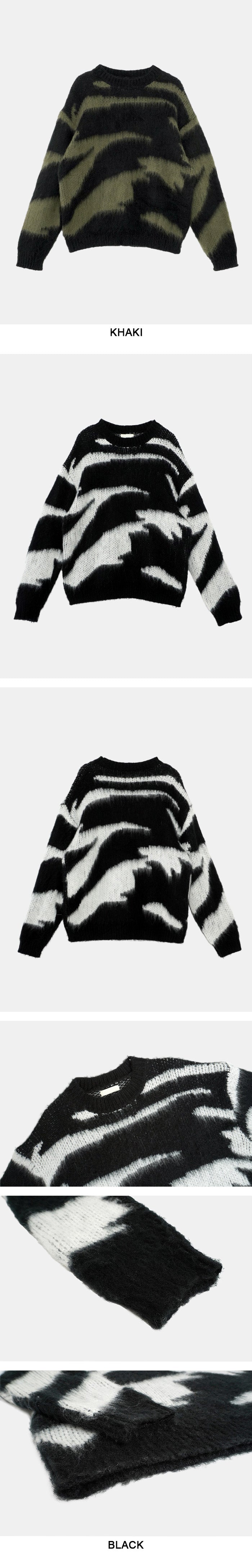 Zeebra Over-fit Mohair Knit