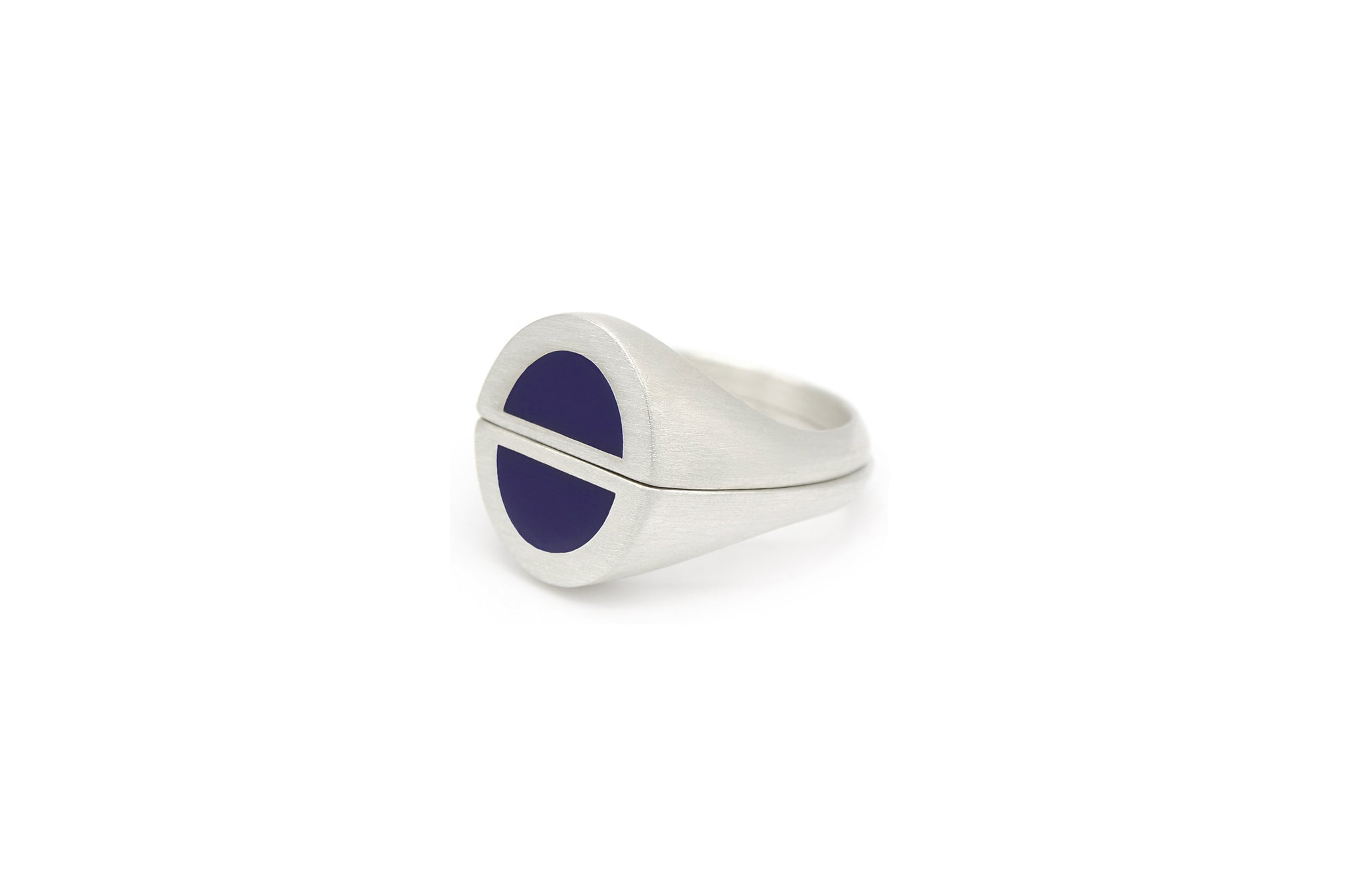 half signet ring 002 (blue)