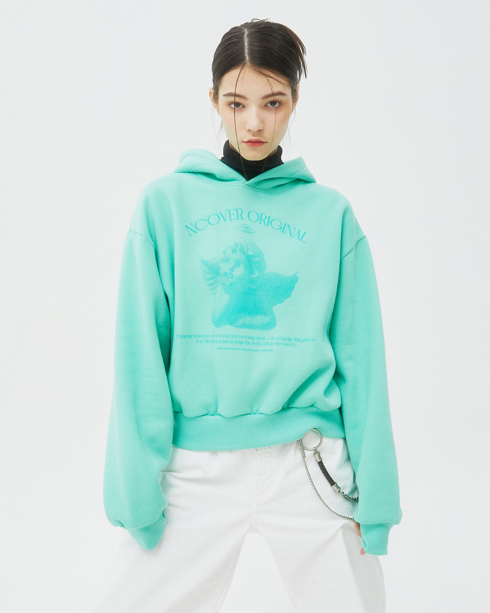 PLASTER CAST HOODIE-MINT