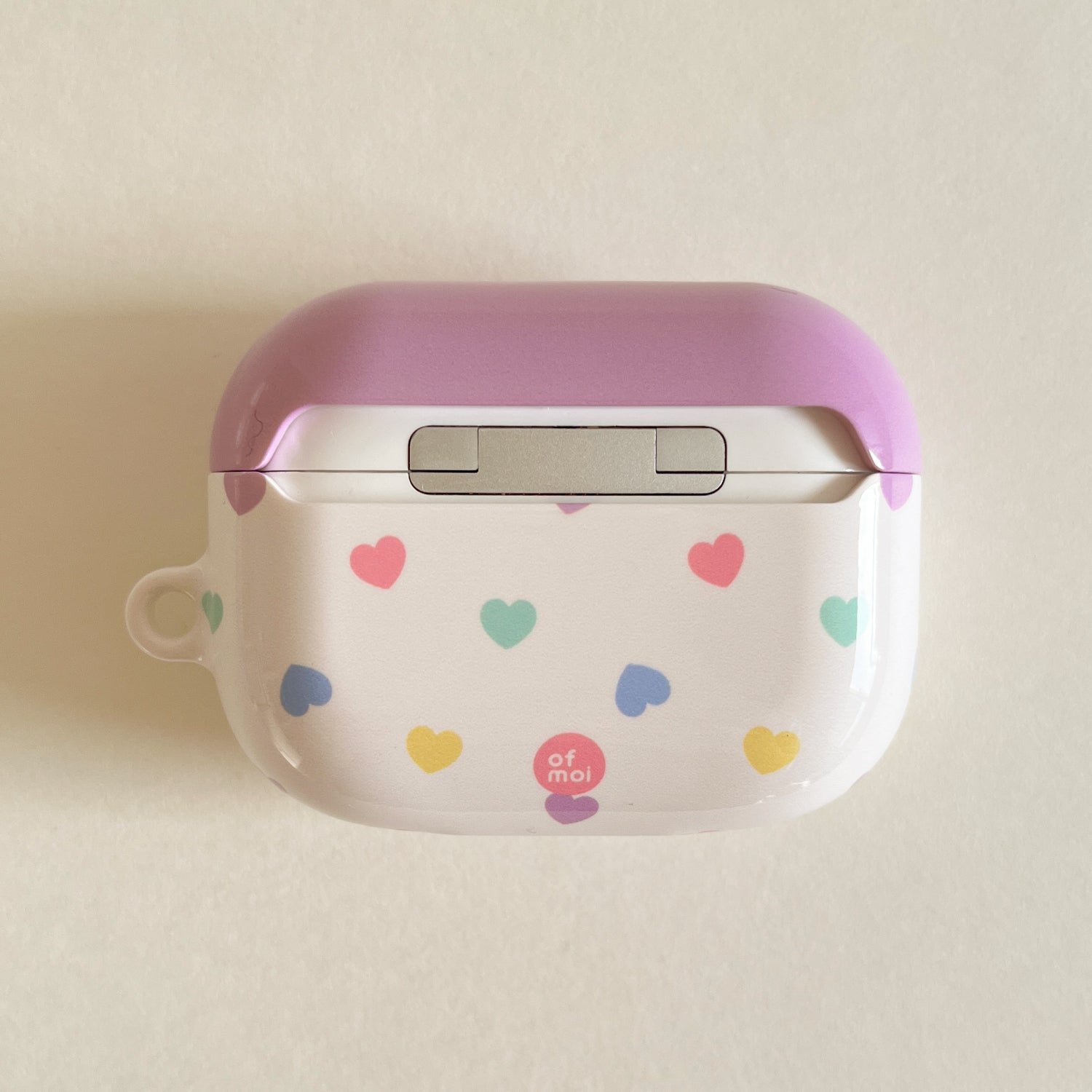 heart jelly hard glossy airpods case