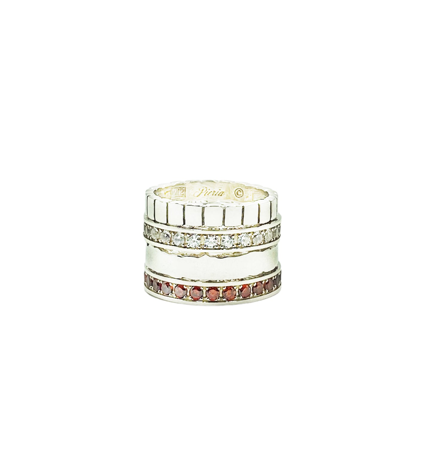 Engraving Stone Ring 4 (red)