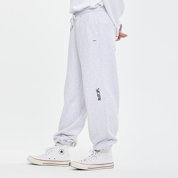 RECENT LOGO SWEAT PANTS_LIGHT GREY