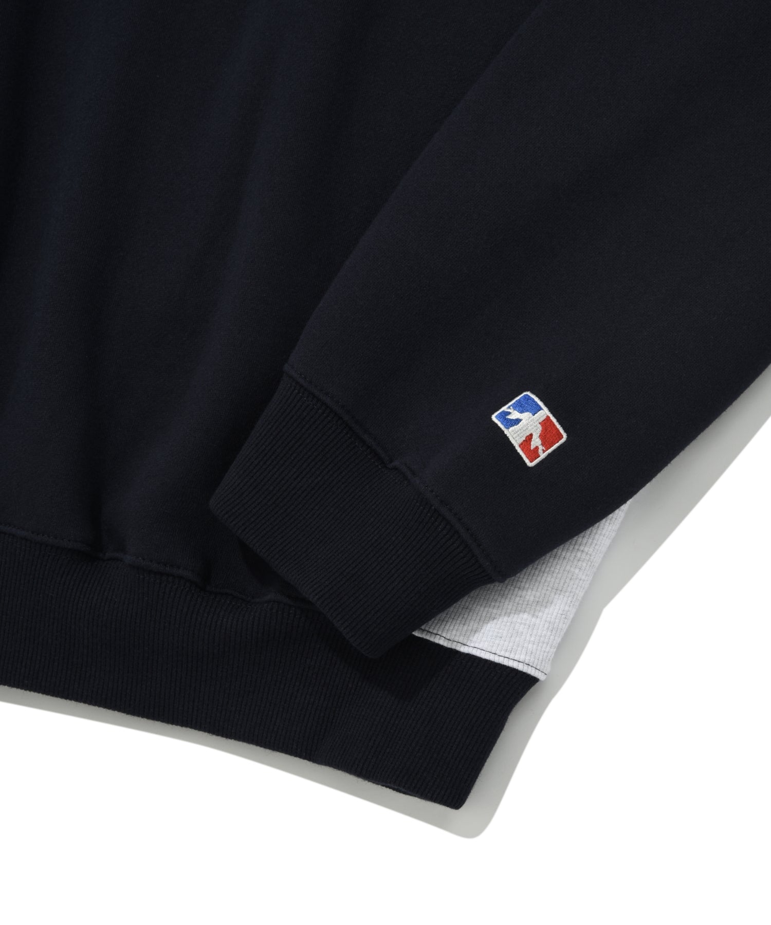 SP SAINT LOGO BLOCK HALF ZIP-NAVY