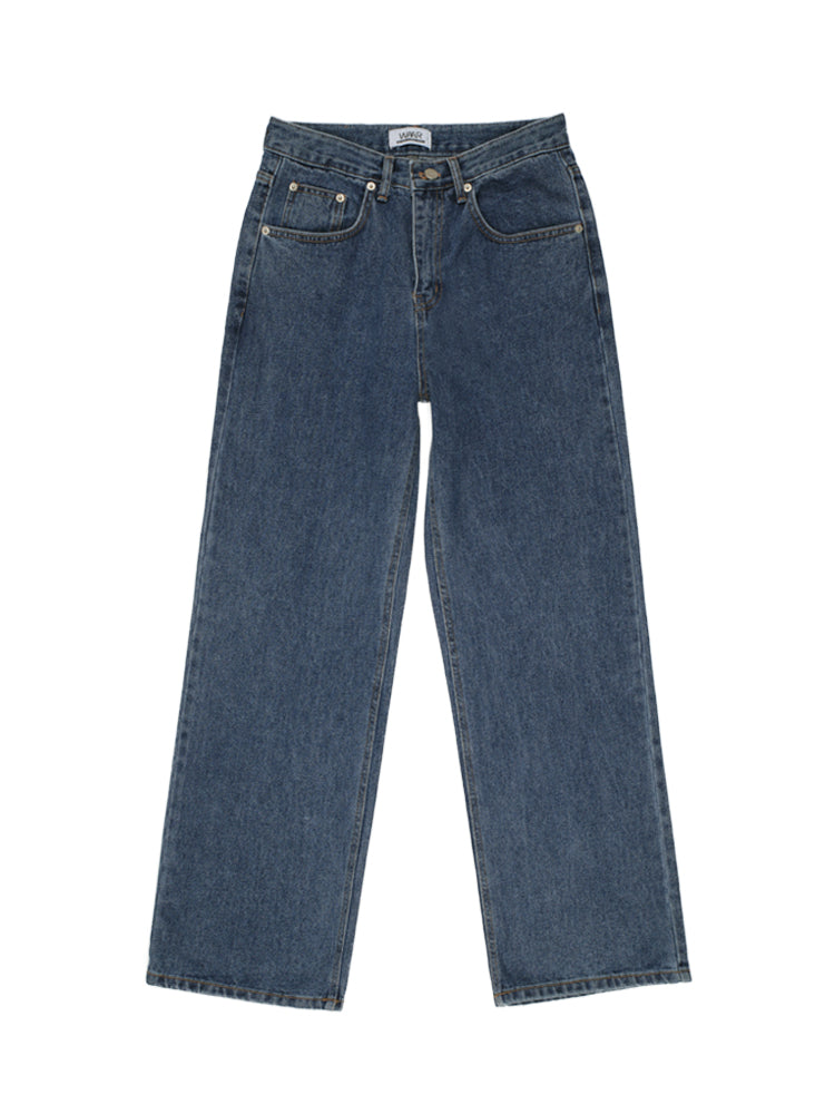 M160 WIDE DENIM PANTS_DEEP BLUE