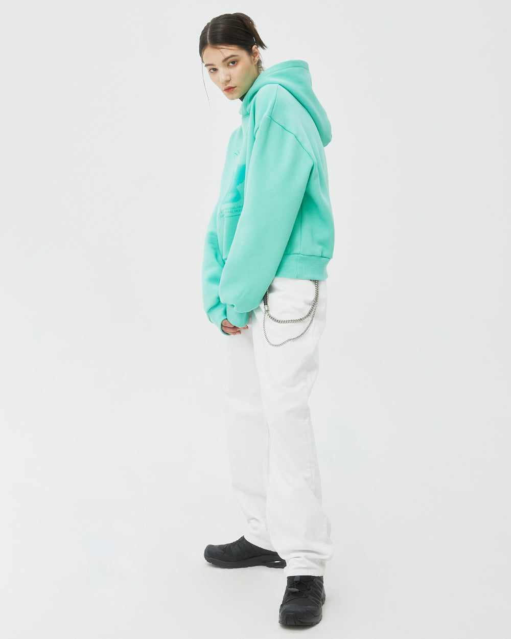 PLASTER CAST HOODIE-MINT