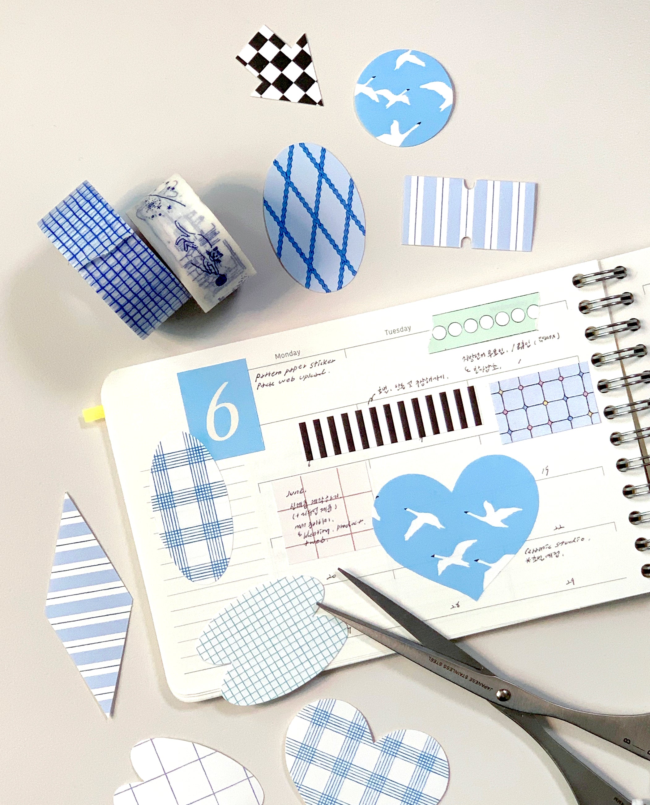 30 Pattern Paper Sticker Pack