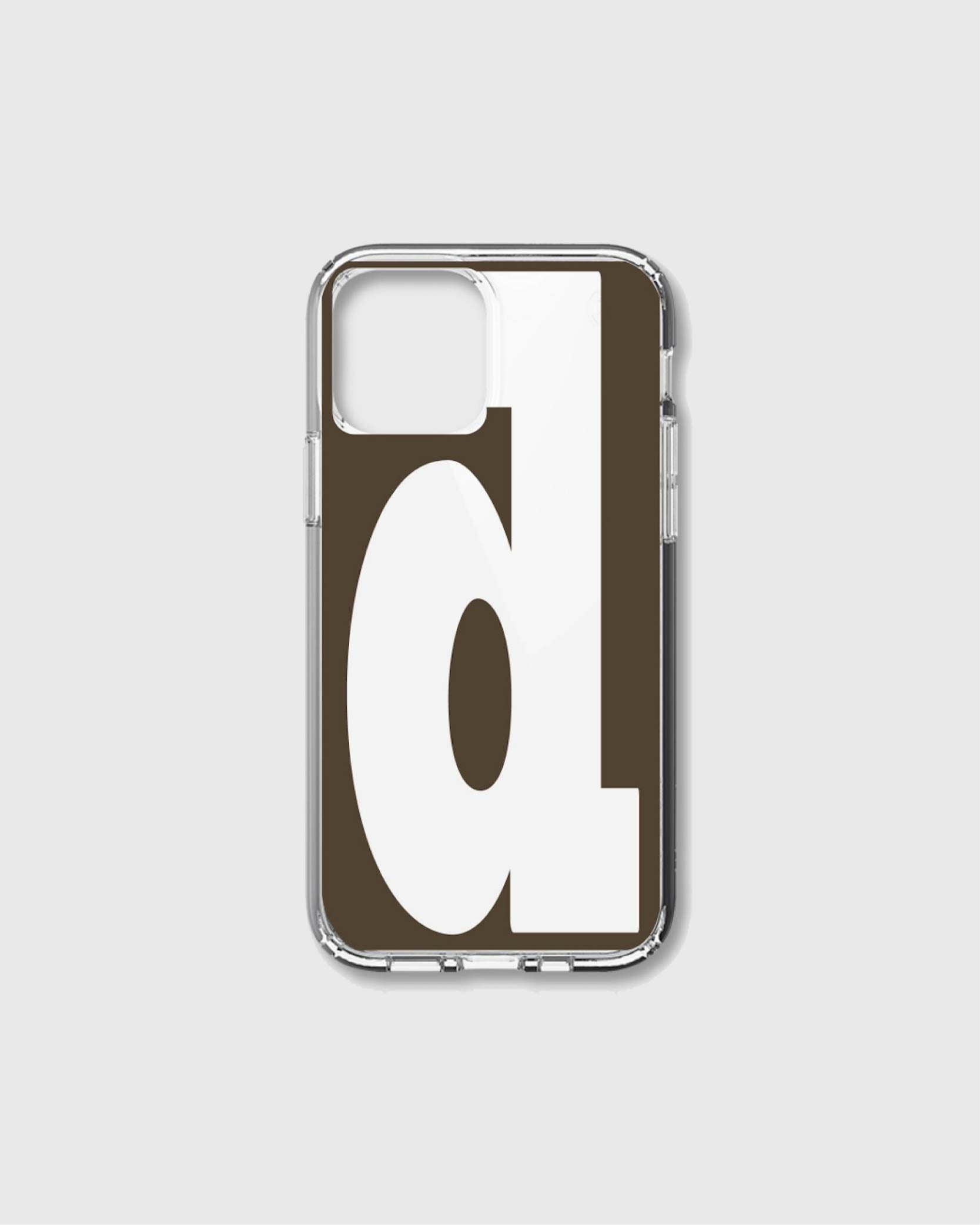  [unfold] Alphabet jelly case - D, mocha