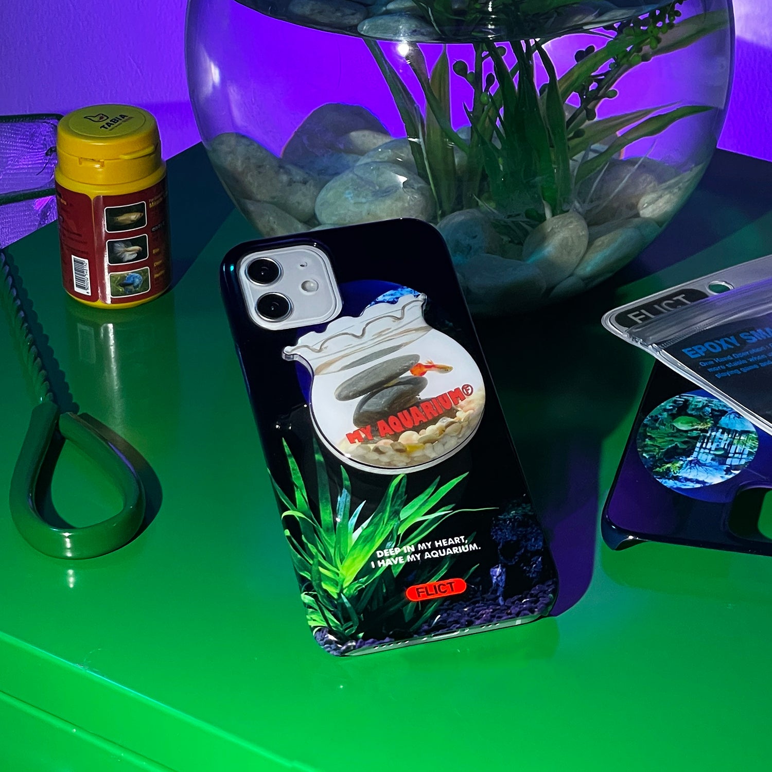 MY AQUARIUM GLOSSY HARD PHONE CASE SET