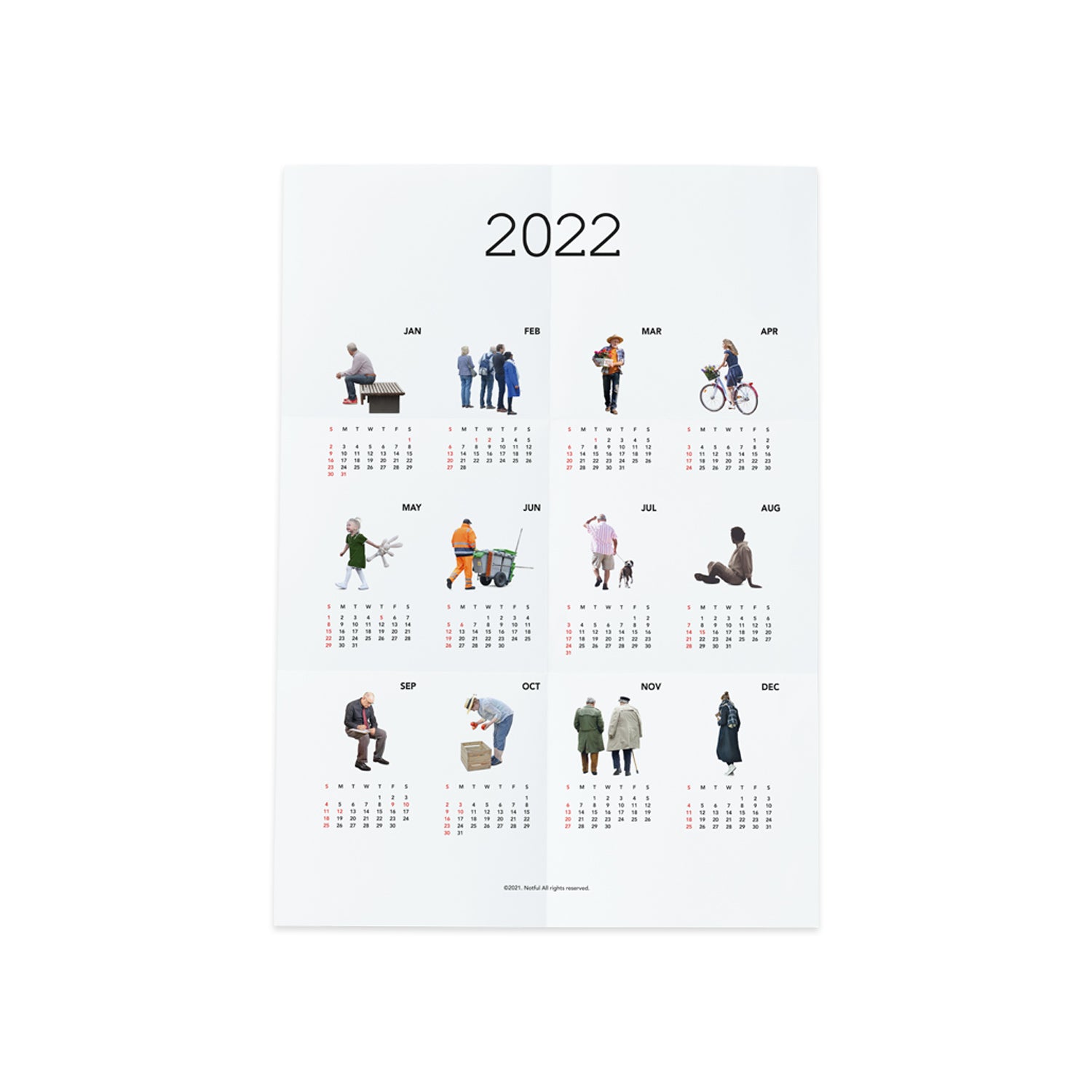 2022 People calendar poster