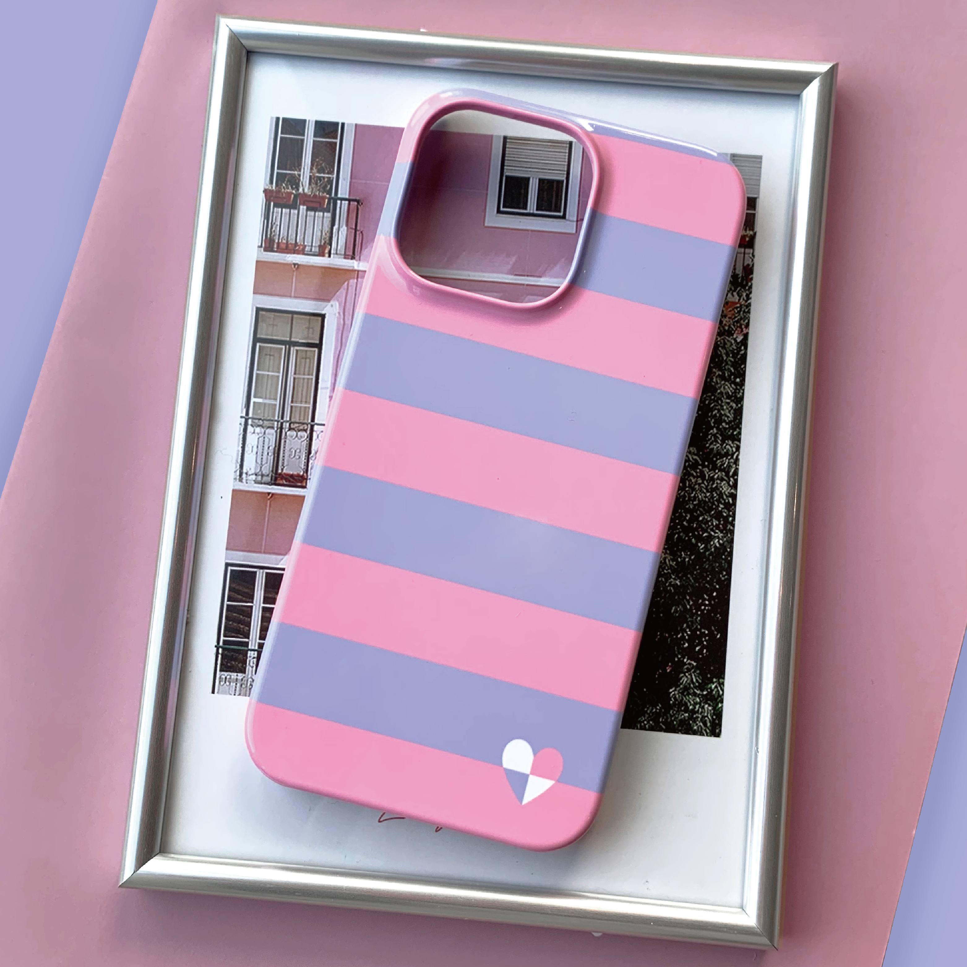 [PINK] Pop color Slim-hard case