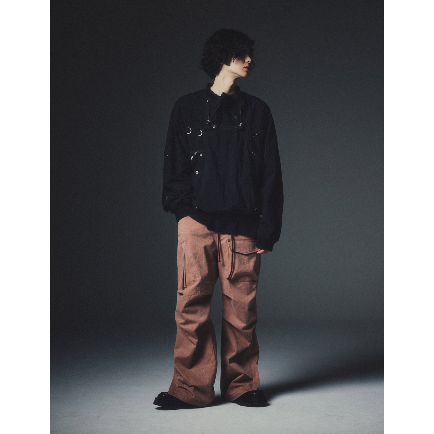 MULTI FUNTIONAL  ZIP PULLOVER JACKET_BK