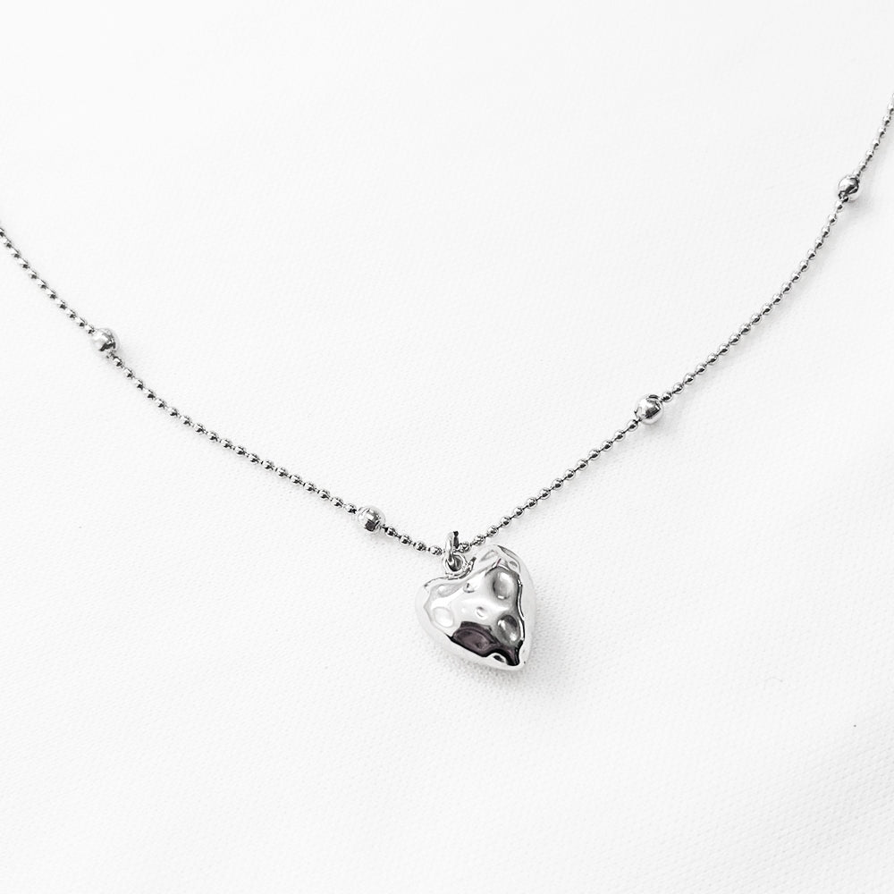 Milang Silver Heart Necklace