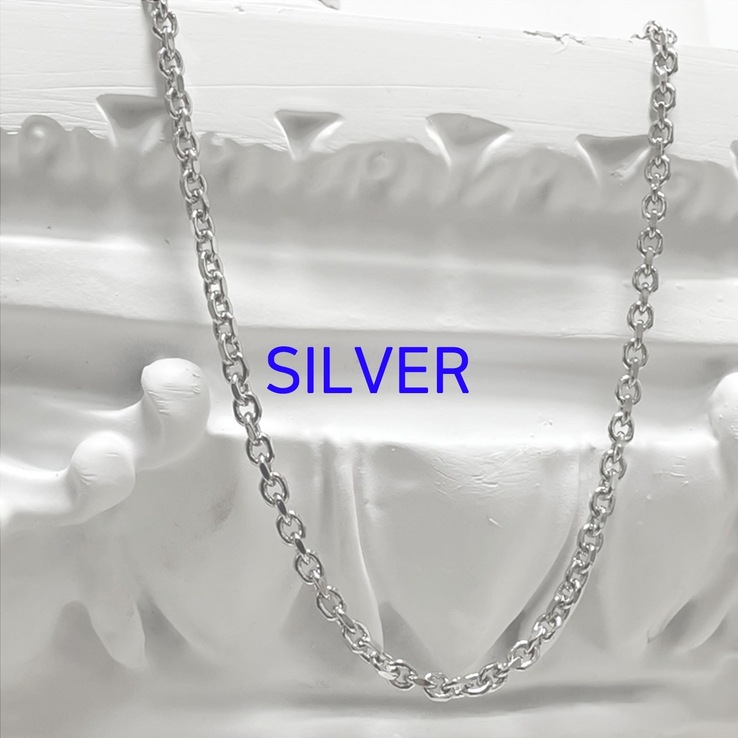 [BLESSEDBULLET]original chain necklace_dark silver