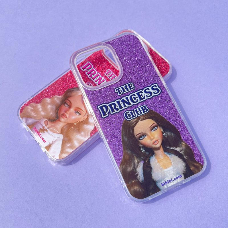 [transparent jelly hard] The Princess Club (Purple) Phone Case