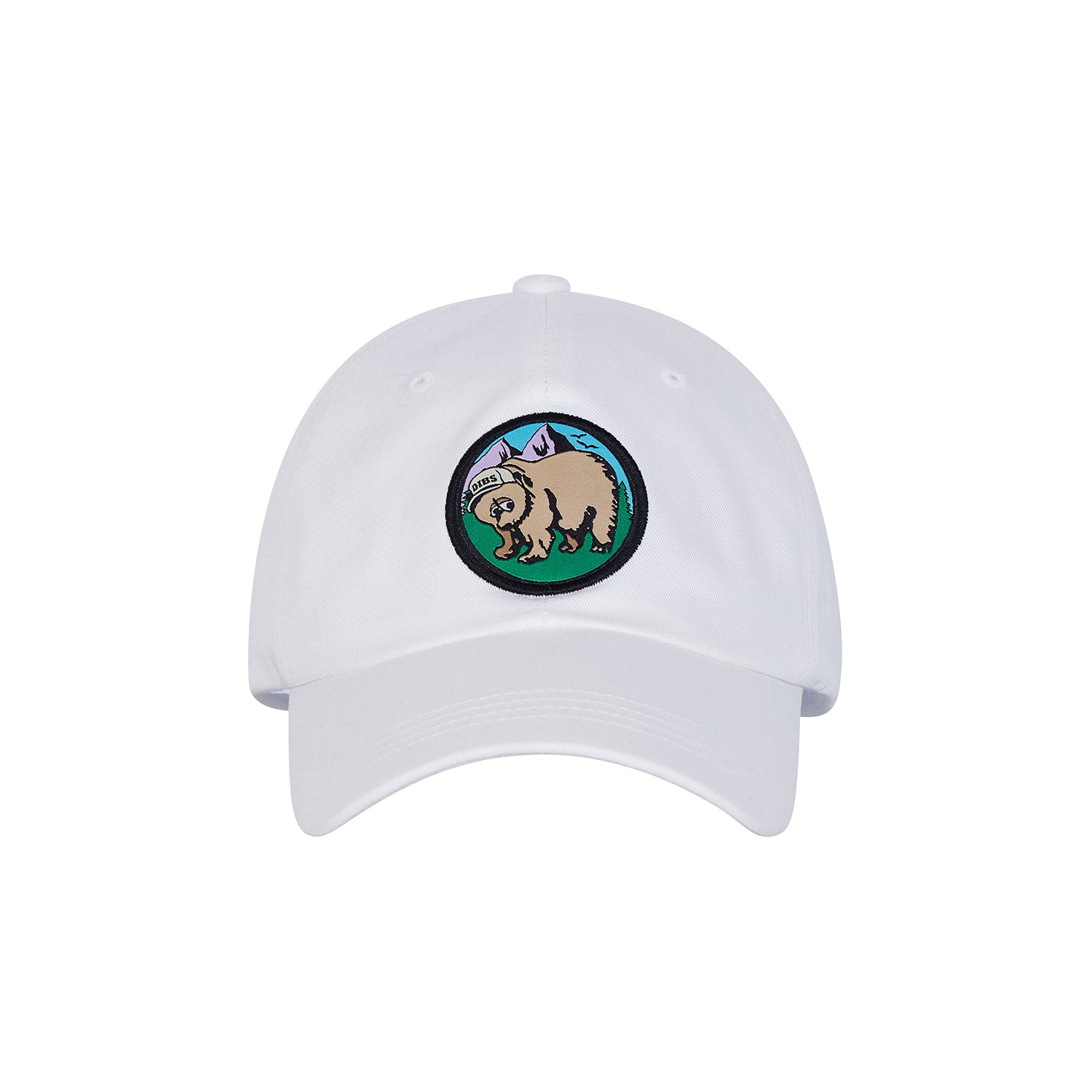 22SS BEAR PATCH BALL CAP IVORY