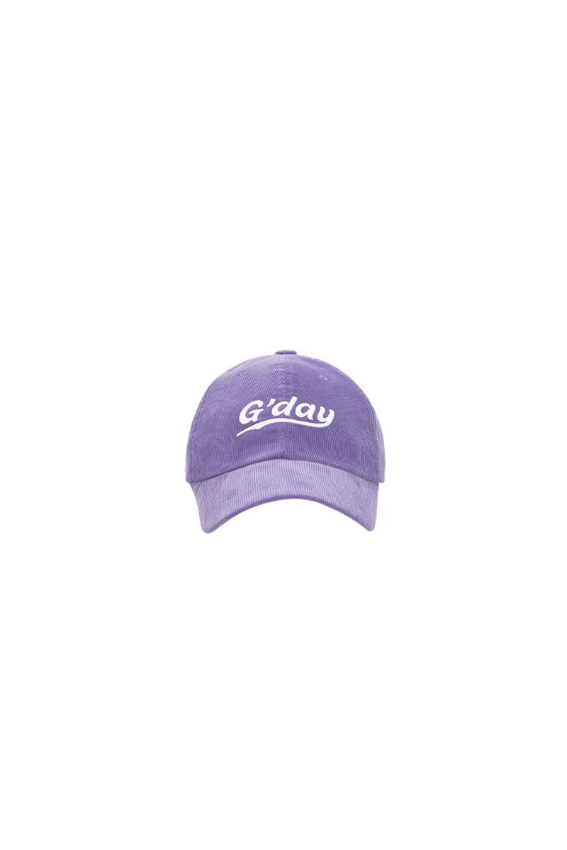 G'day coduroy ballcap(purple)