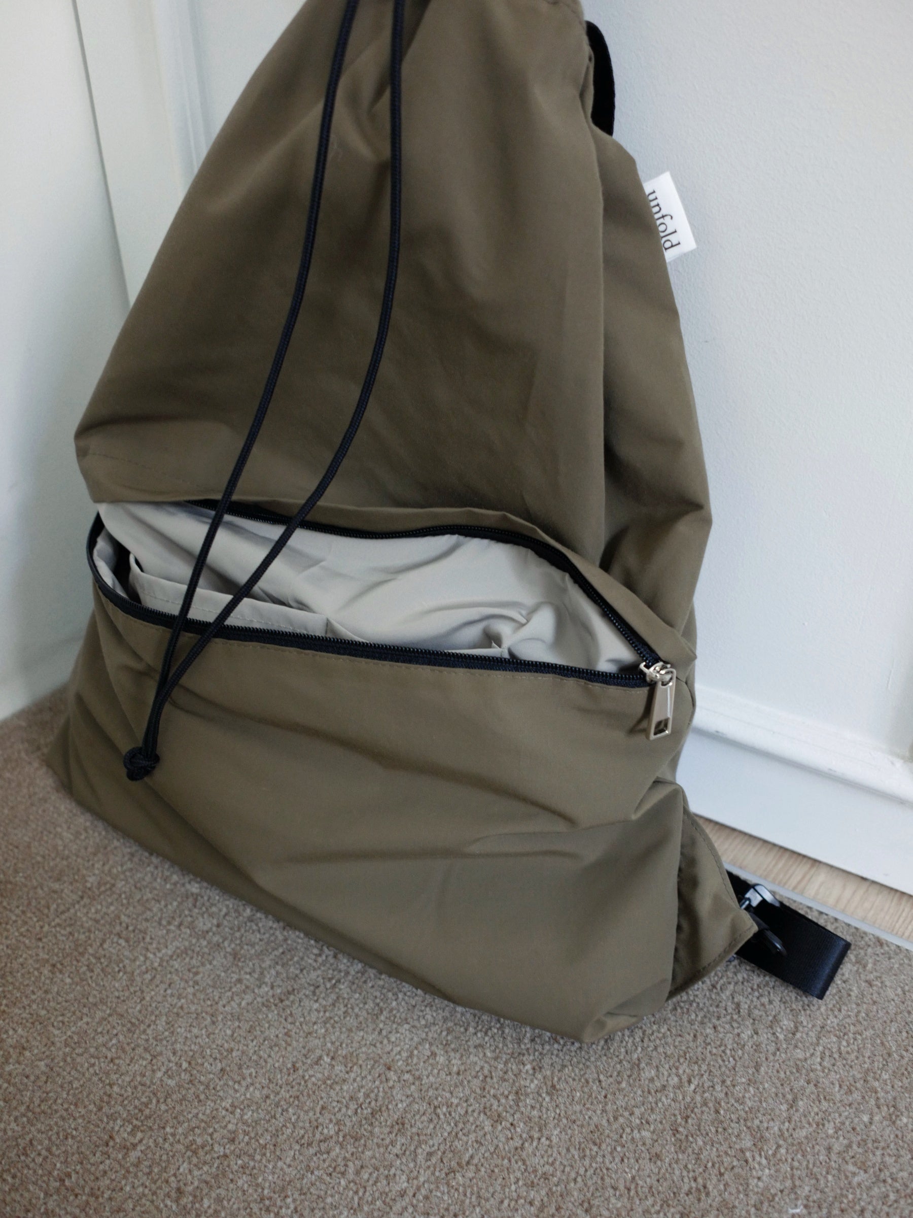 String backpack (Khaki_Brown)