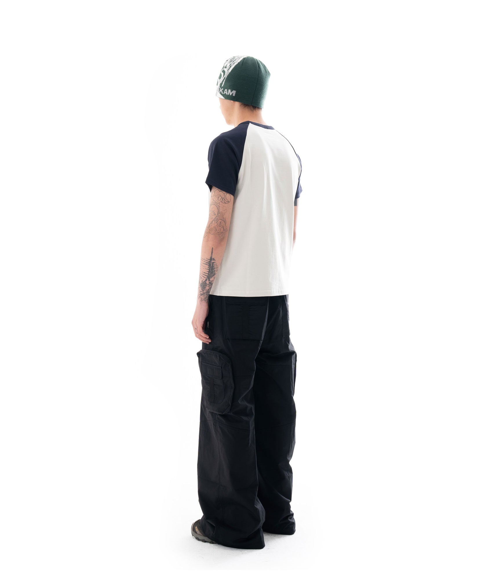 Taped Cargo Pants (Black)