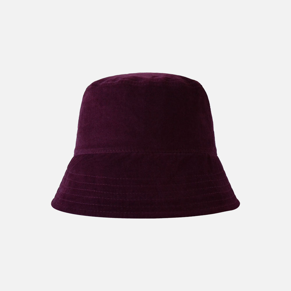 CORDUROY BUCKET HAT (BURGUNDY)