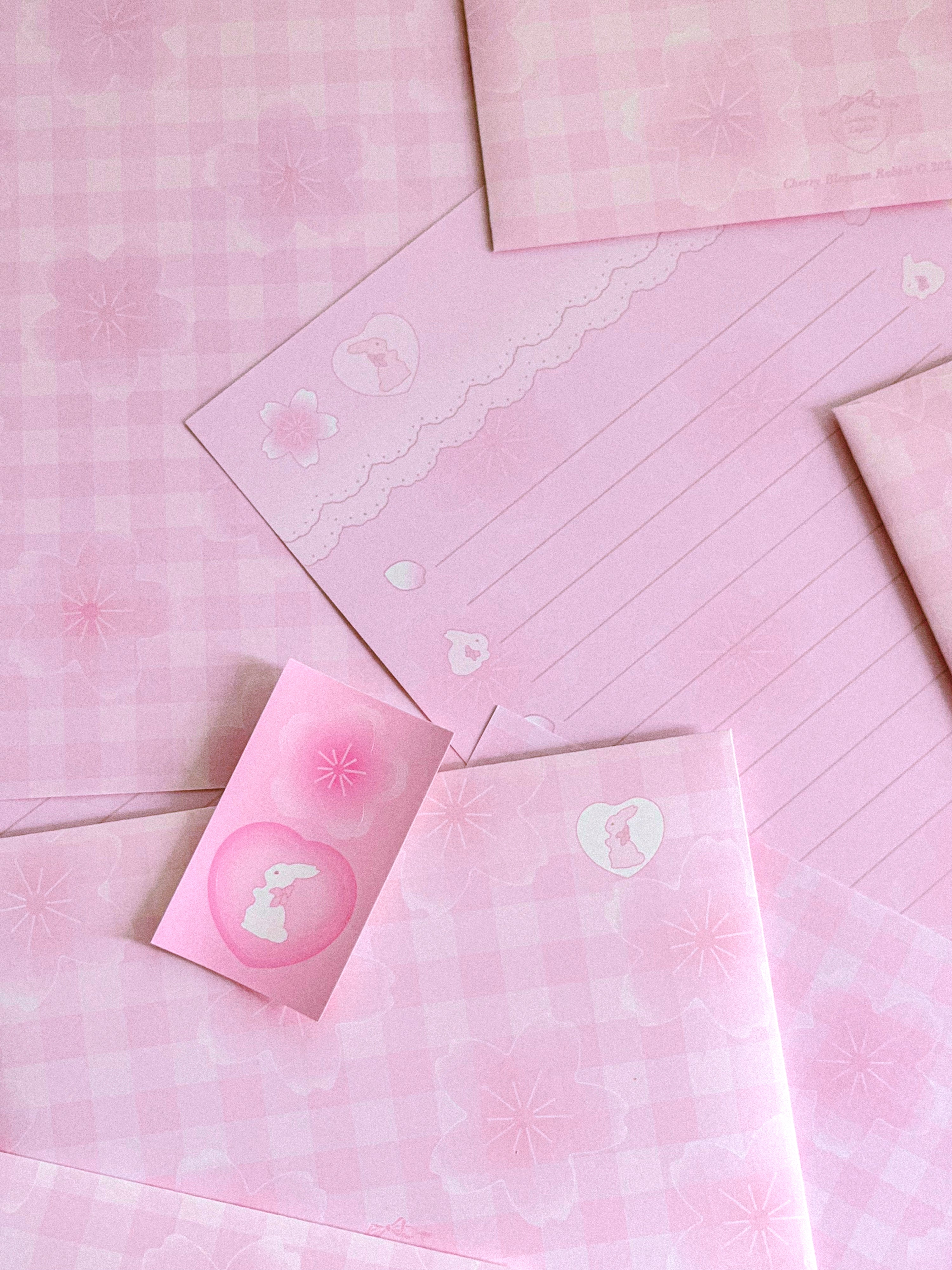 Cherry blossom rabbit ♡ letter set