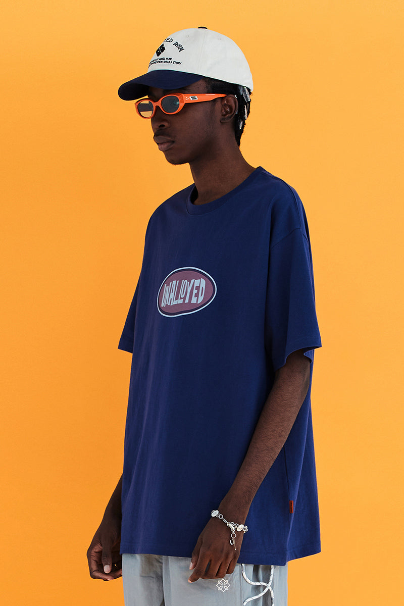 OVAL LOGO T SHIRT / NAVY