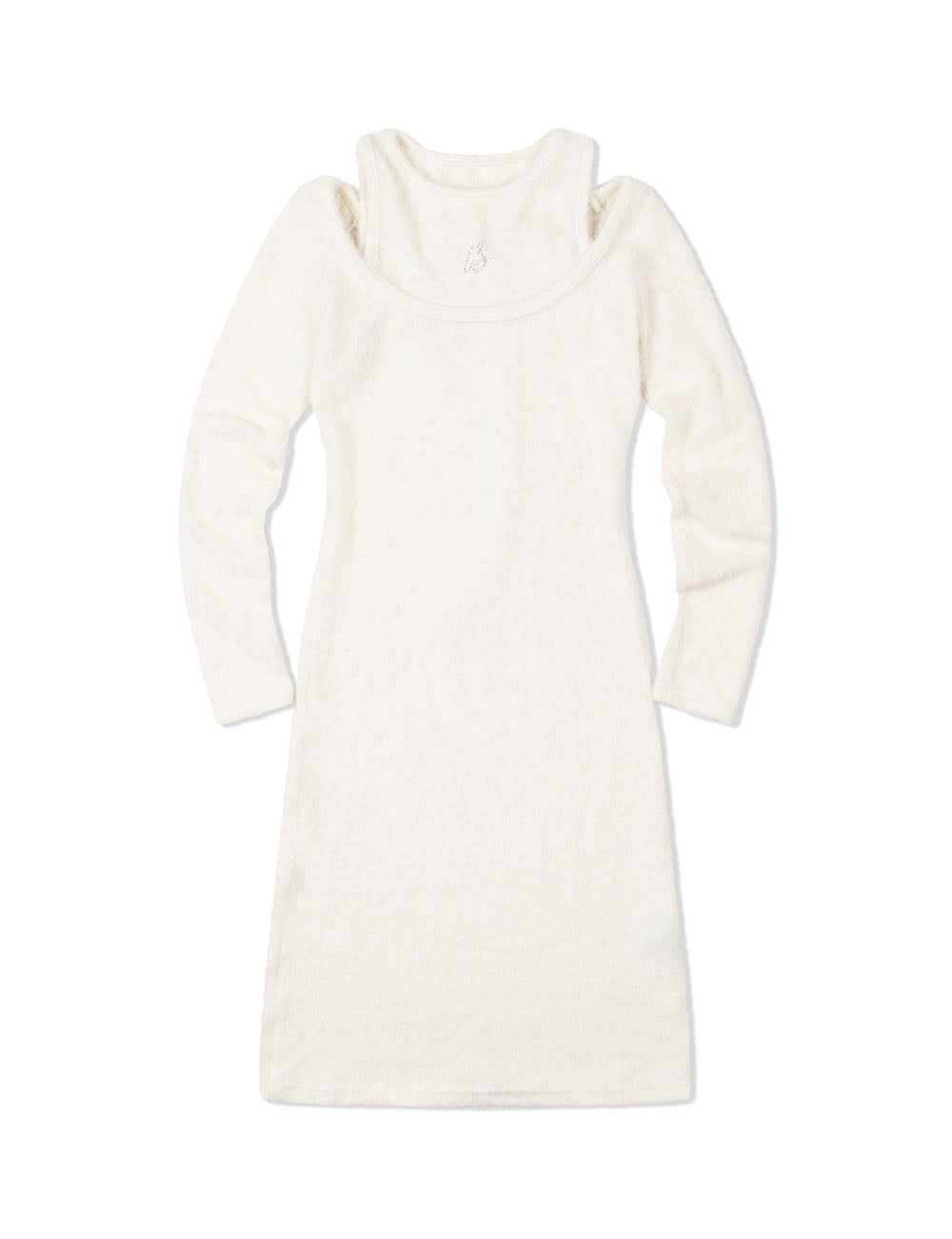 ANGORA SLIM DRESS(IVORY)