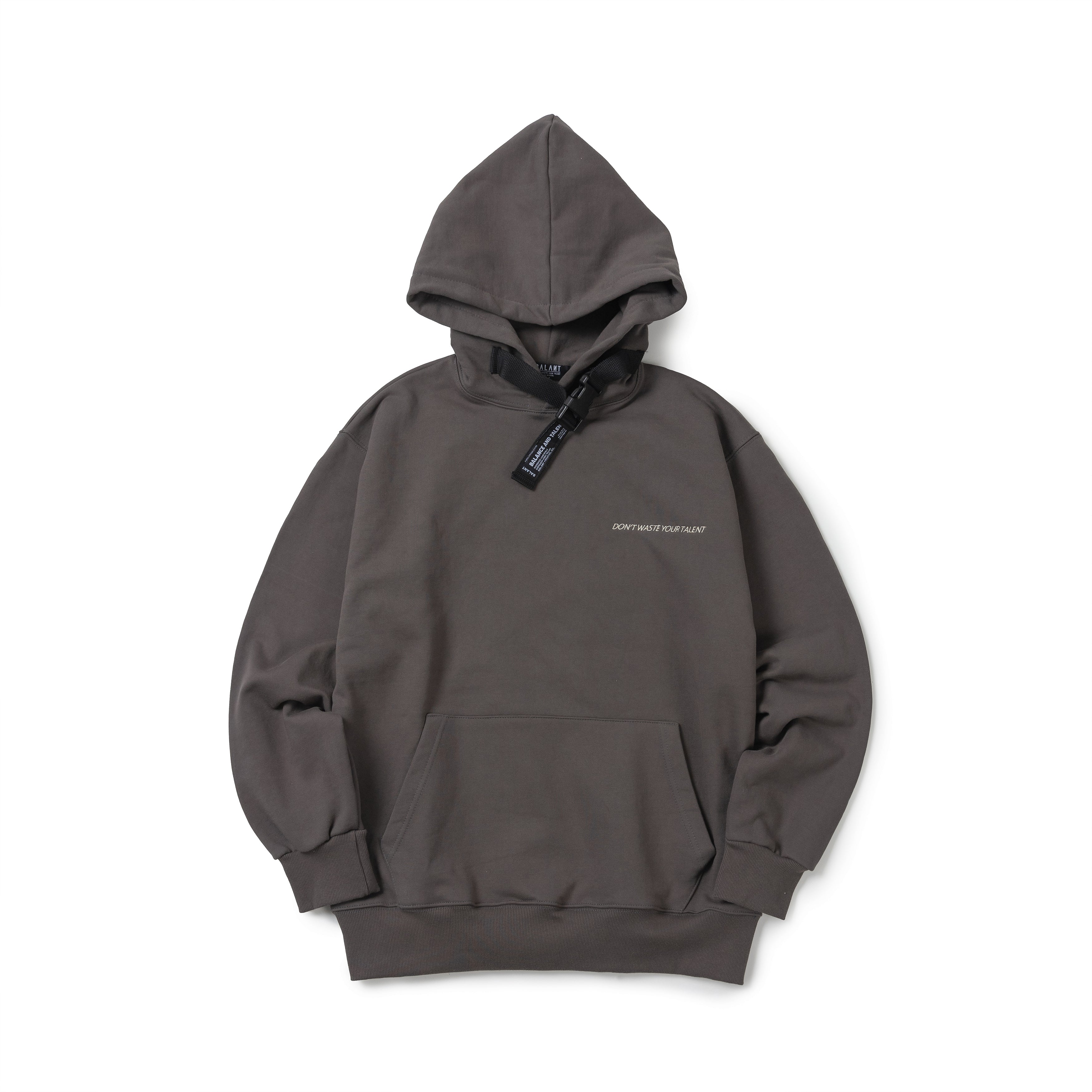 Classic minislogan buckle hoodie - Darkgray