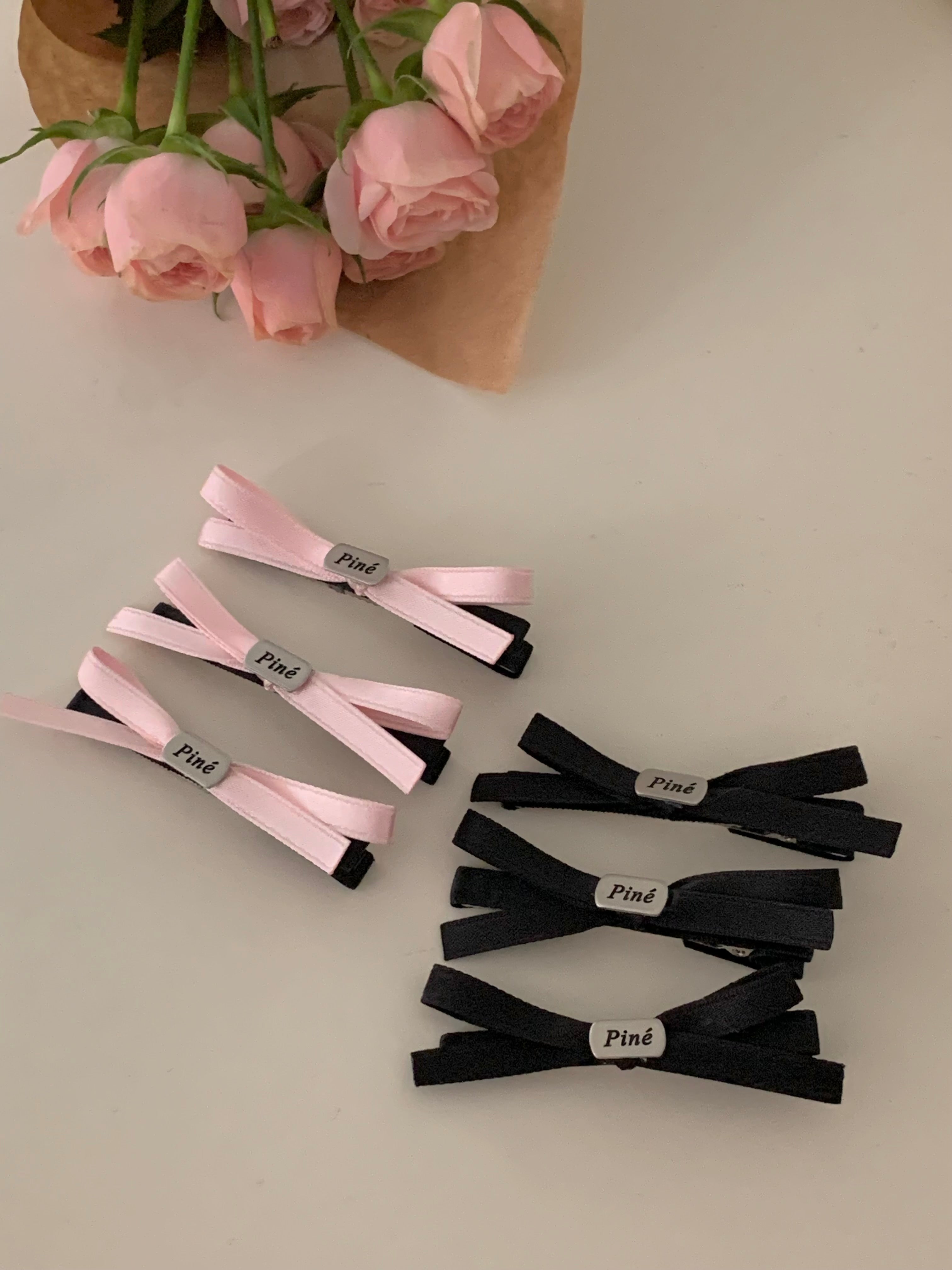 petit ribbon hairpin(3 hairpin 1 set)