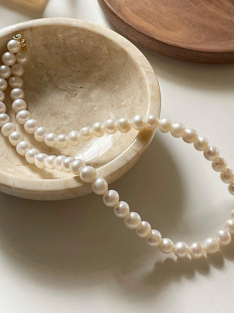 oar Classic Round 8mm Pearl  Pearl Necklace