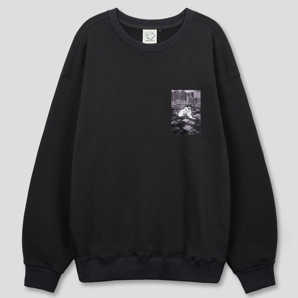 Hand n' Hand' Crewneck Sweatshirt Charcoal