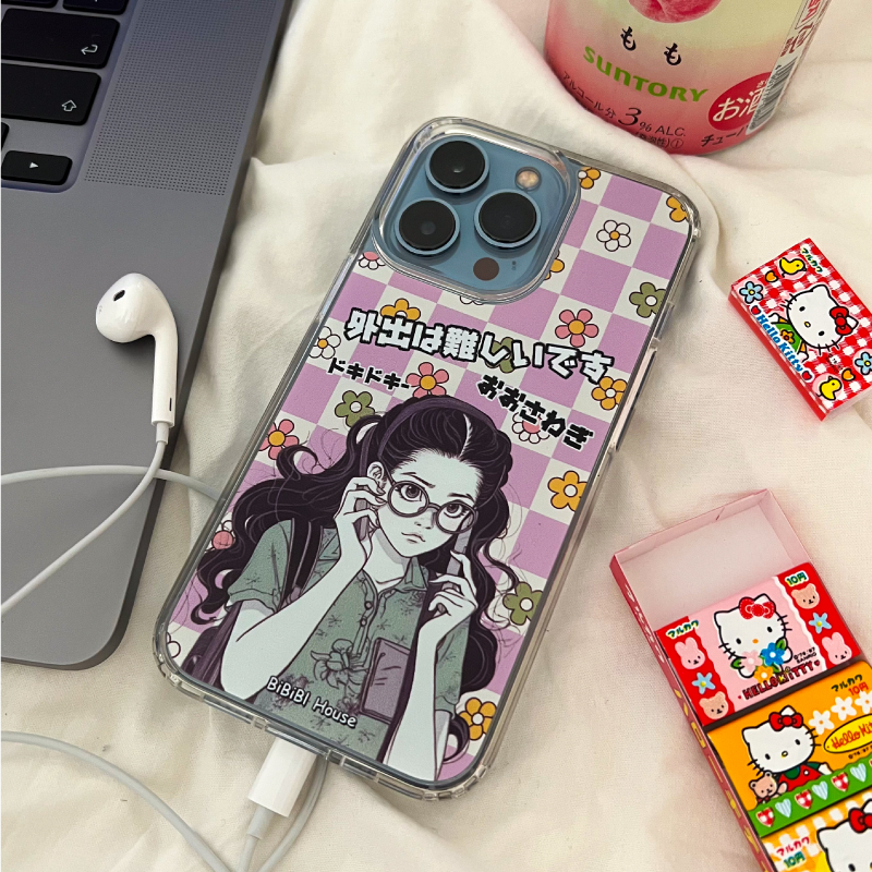 [transparent jelly hard] It's hard to go out Phone Case