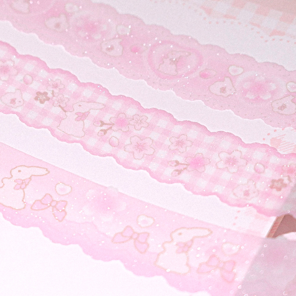 [set] cherry blossom rabbit ♡ masking tape