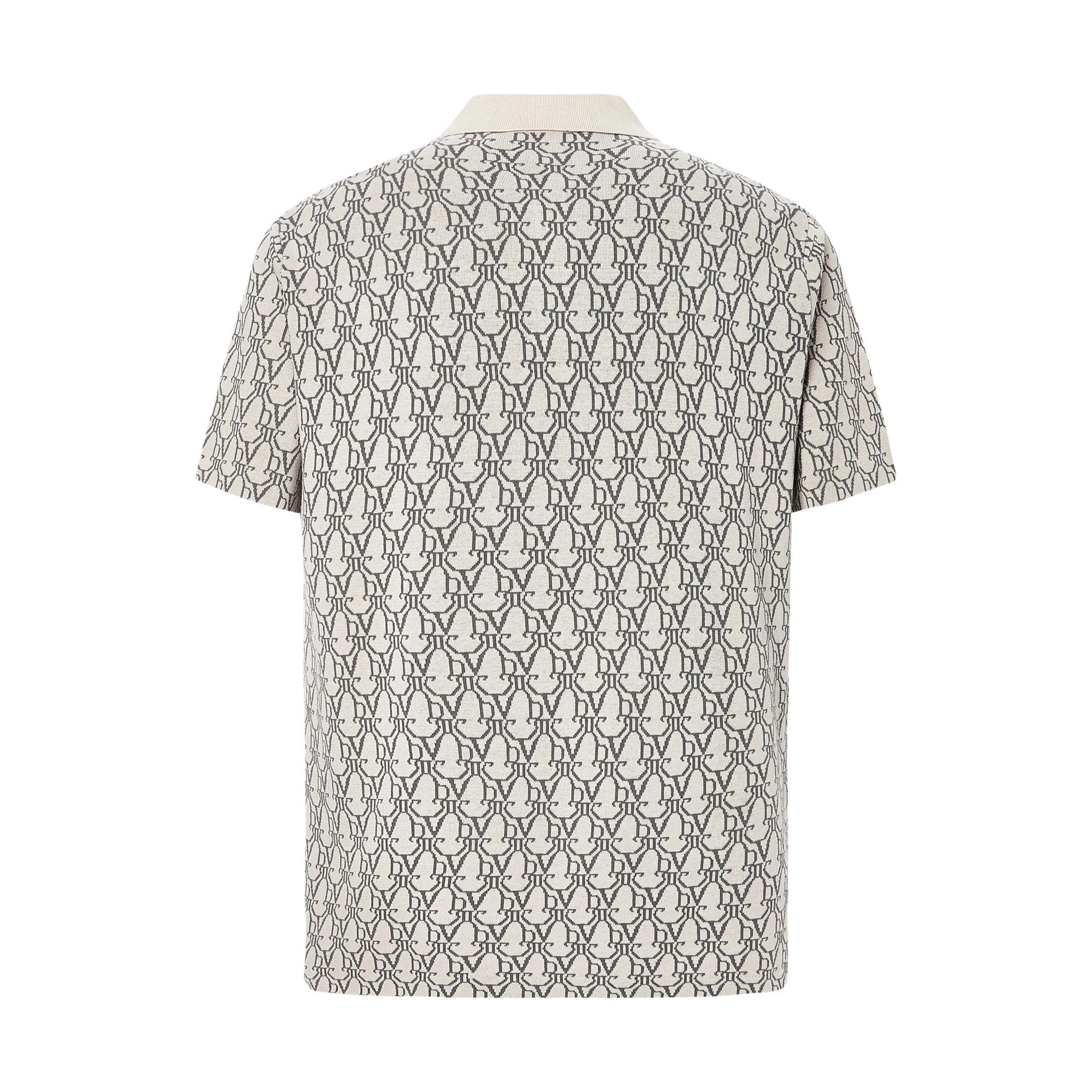 DVRK PRIVÉ MONOGRAM POLO - CREAM