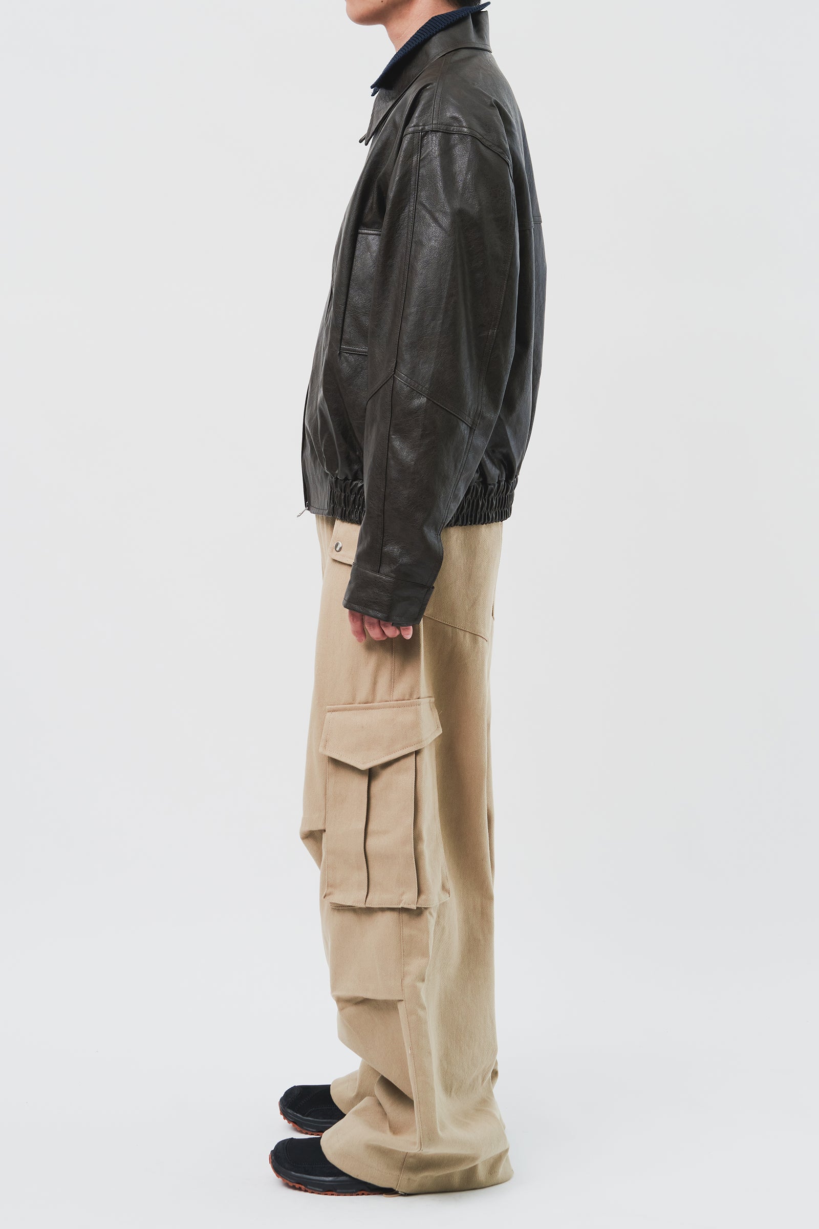 Charles Vegan Leather Jacket (3color)