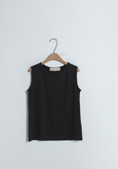 (T-6396) Basic Soft Sleeveless T-shirt