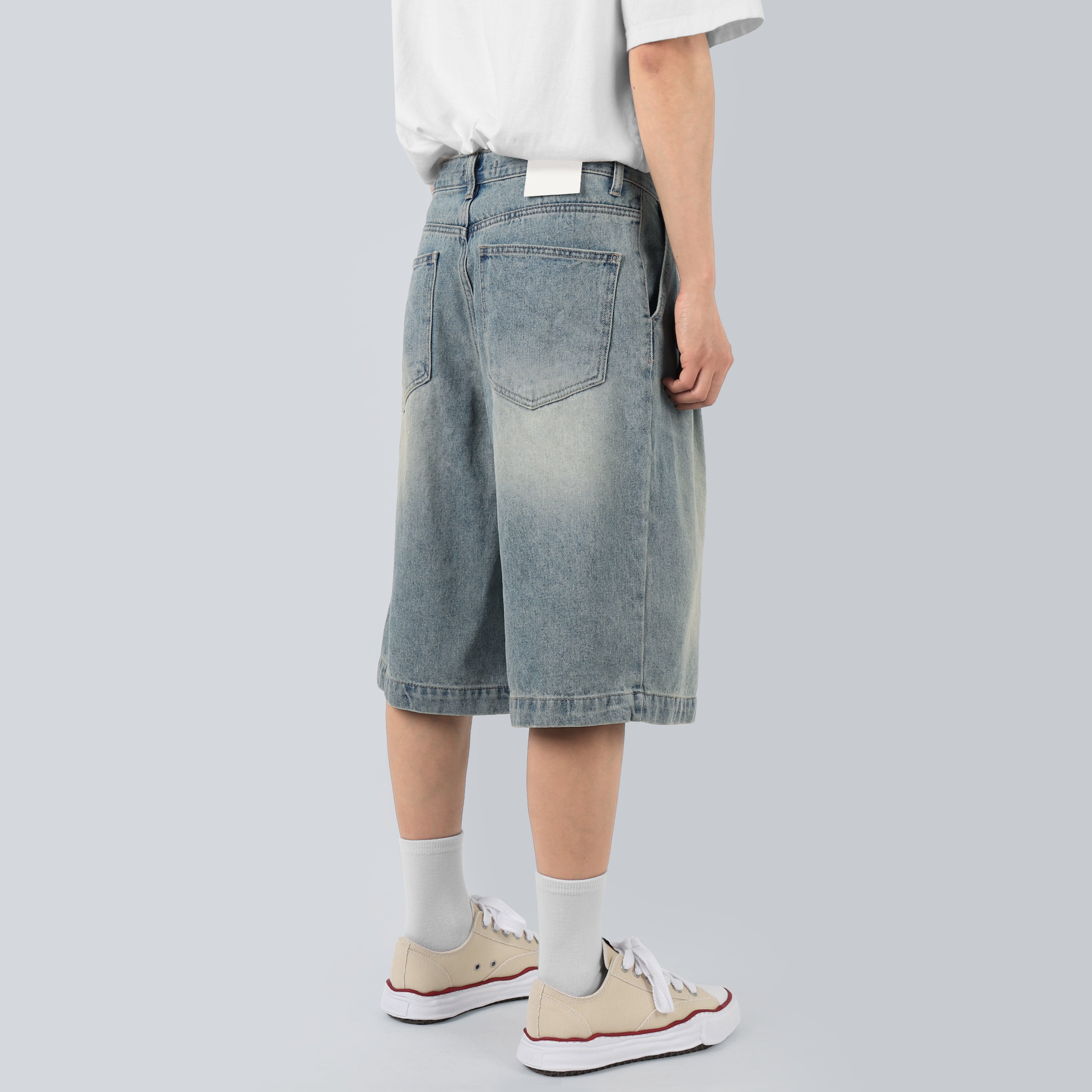 Flow Denim Half Pants