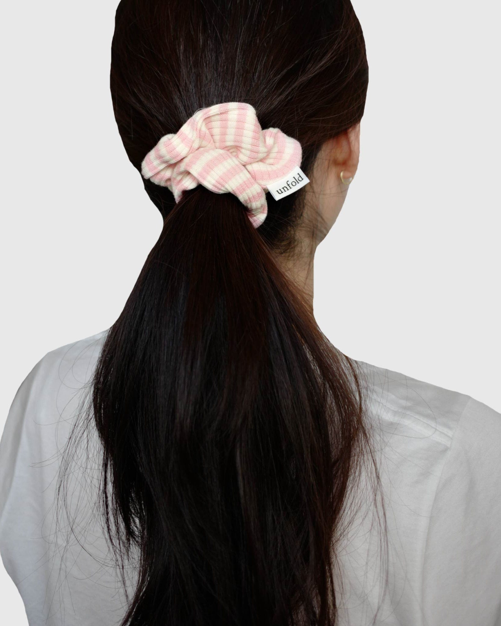 [unfold] Stripe scrunchie (4colors)