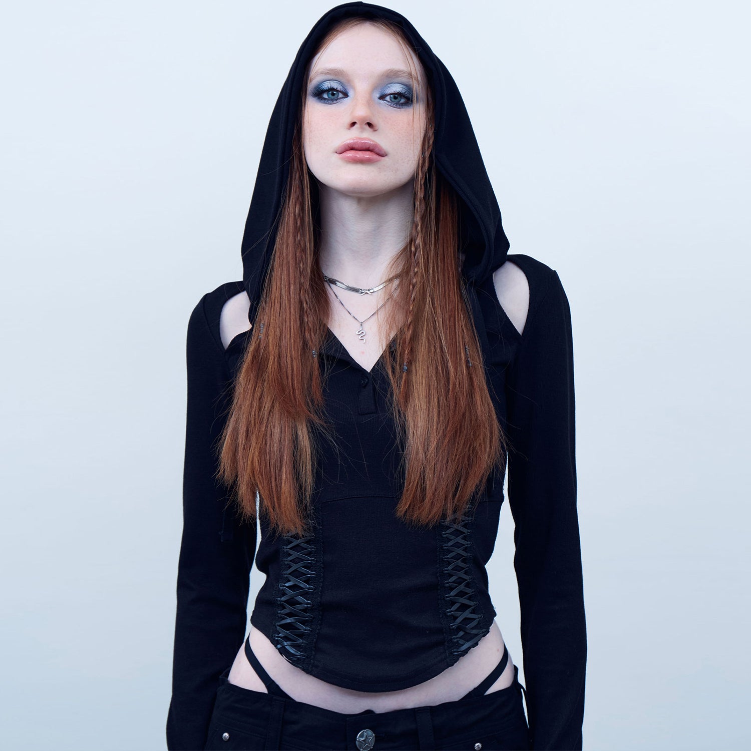 Corset Hoodie [Black]