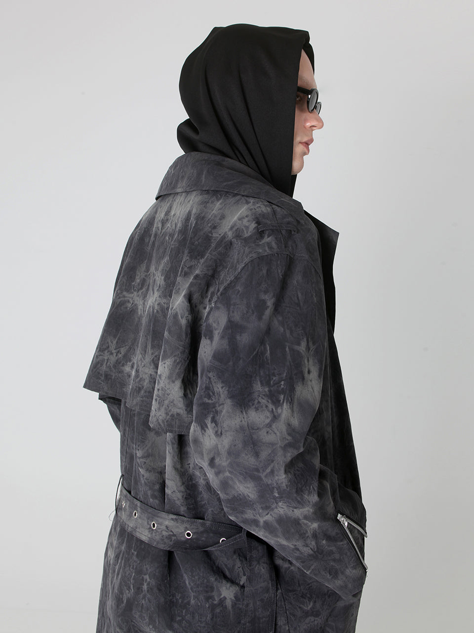 Tie-Dye Nylon Trench Coat | 60%