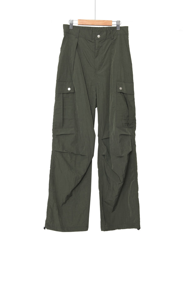 Snap Wide Cargo Pants