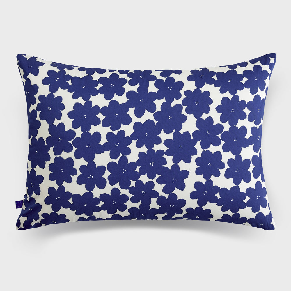 Pillow cover - blue flower