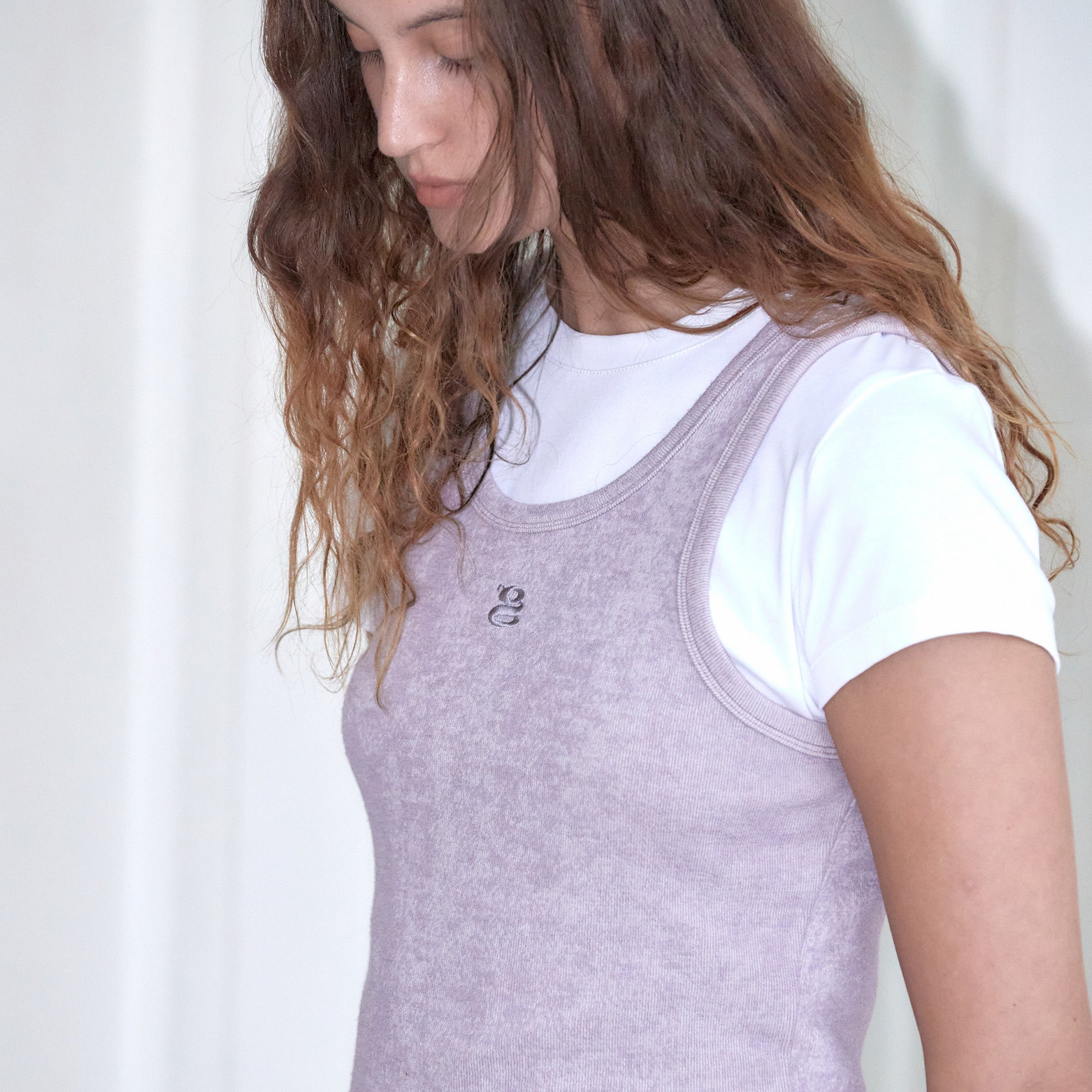 LAYERED SLEEVELESS_PURPLE