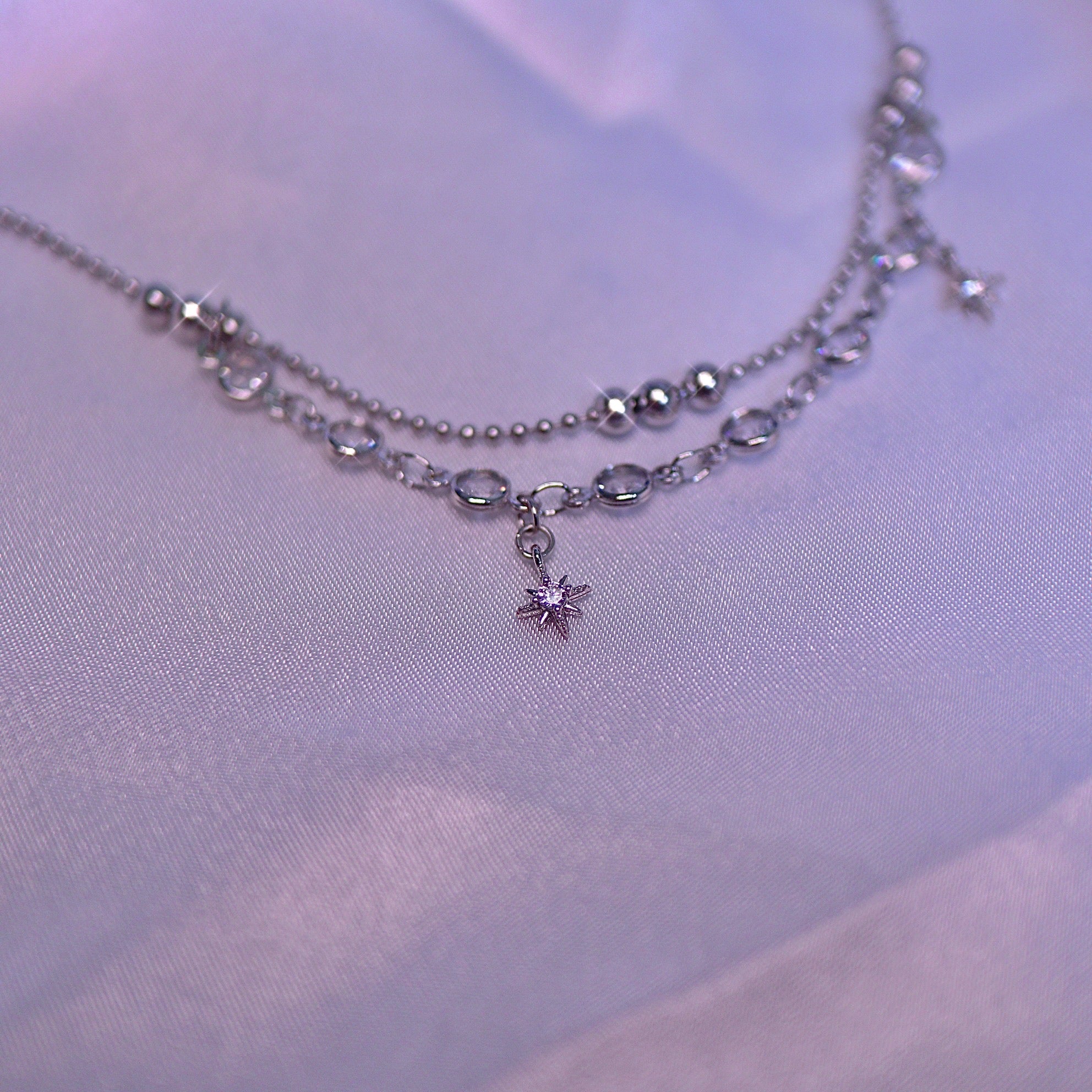 Starlight Cubic Ball Chain Choker