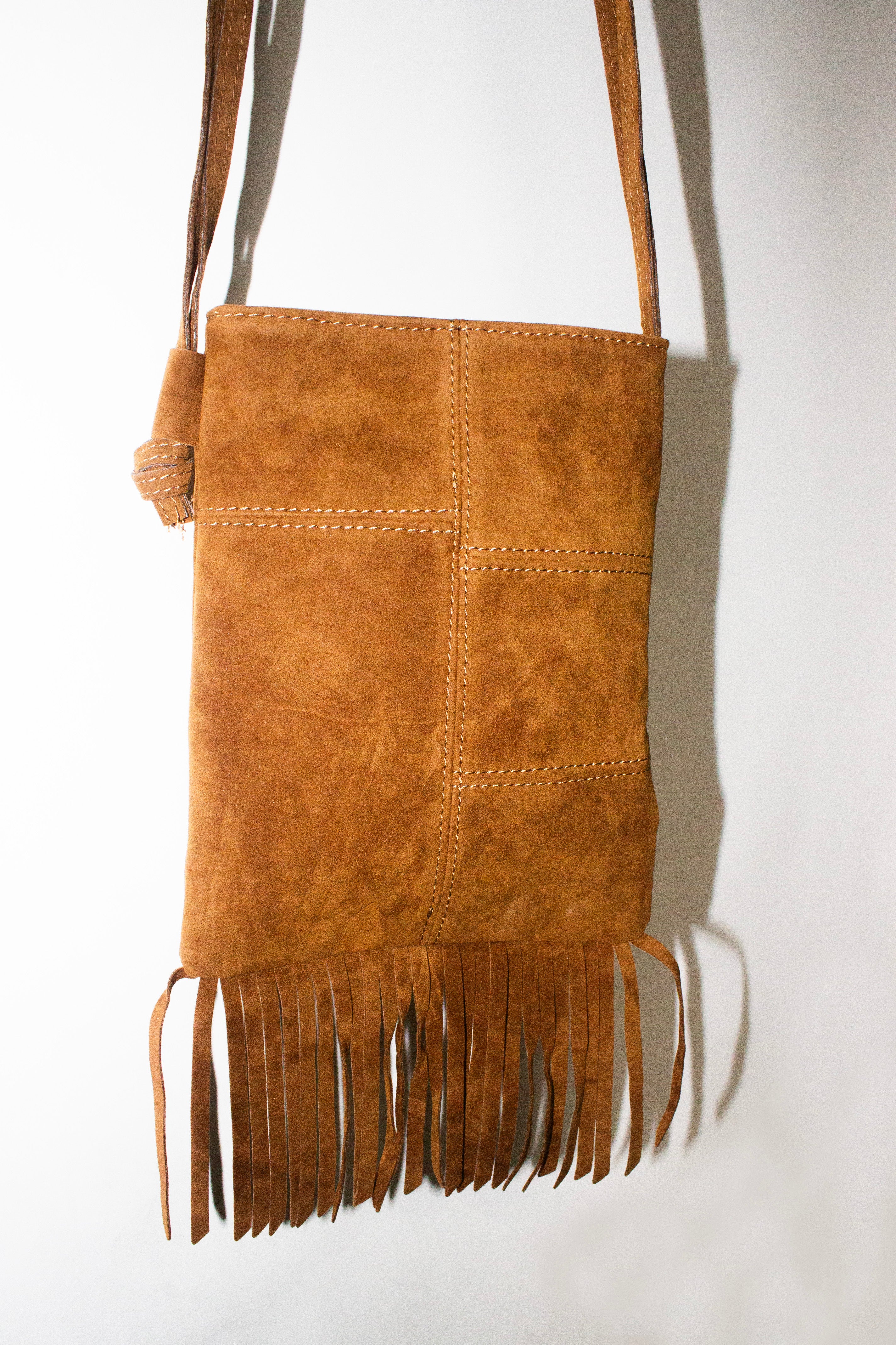 suede fringe bag