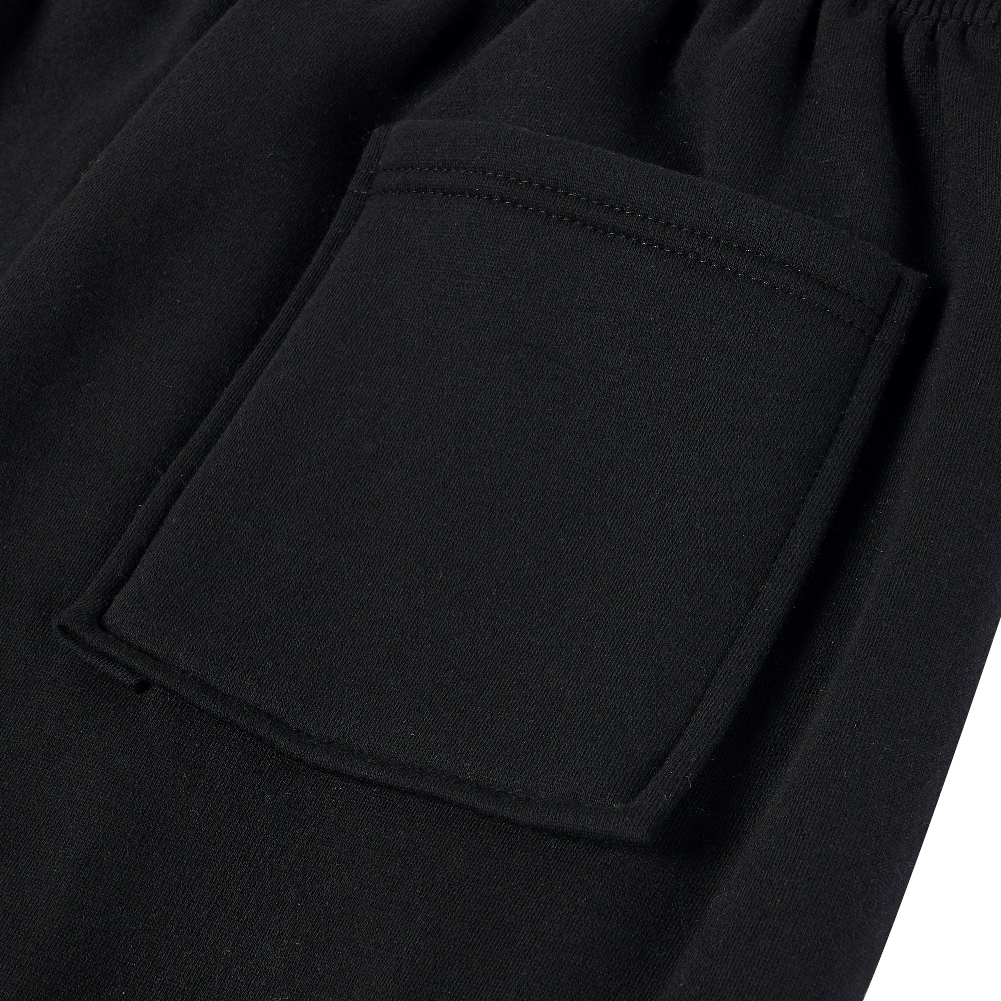 Balloon over cargo fleece jogger pants Black